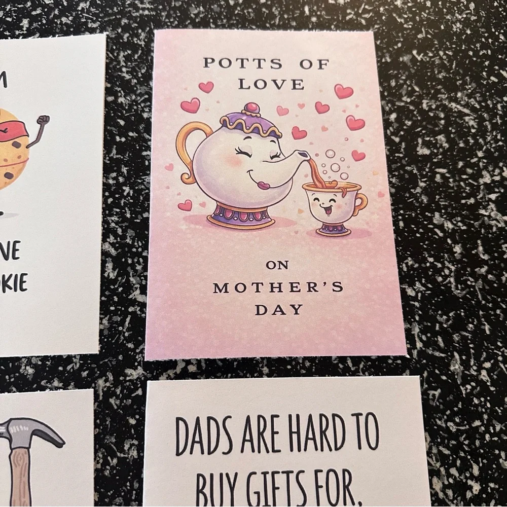 Handmade Greeting Cards Set Of 7 NEW